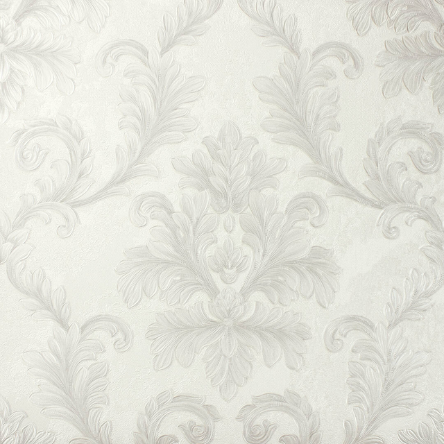 Papel de Parede Vinílico Damask Champagne com Bege - Imagem 4