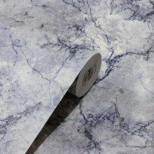 Papel de Parede Vinílico Mármore Cinza Escuro e Off White PDL4674