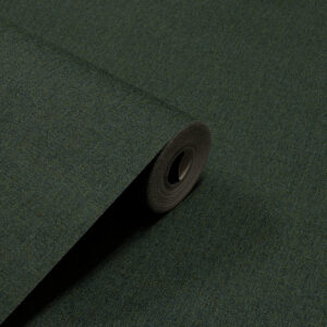 Papel de Parede Vinílico Linho Verde Escuro - PDI0181