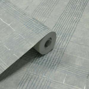 Papel de Parede Xadrez Azul c/ Cinza - PDI3214