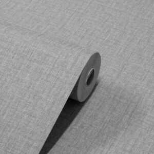 Papel de Parede Vinílico Linho Cinza PDI05ML