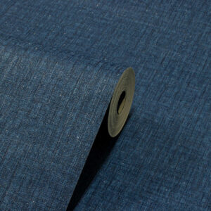 Papel de Parede Vinílico Linho Azul Escuro PDI03ML