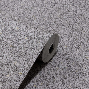 Papel de Parede Vinílico Tipo Mica Preto c/ Cinza e Brilho PDL1707