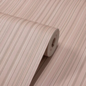 Papel de Parede Vinílico Listras Rosa c/ Nude PDS1610