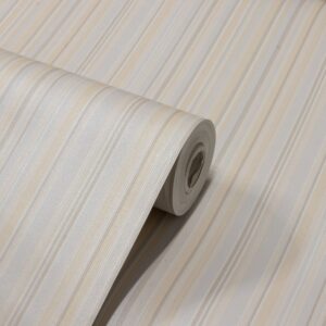 Papel de Parede Vinílico Listras Azul c/ Marfim PDS1607