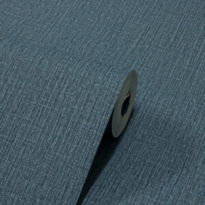 Papel de Parede Vinílico Linho Azul Jeans c/ Glitter PDI0050