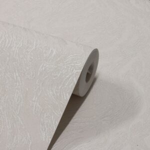 Papel de Parede Vinílico Efeito Marmorizado Off White c/ Glitter PDL0121