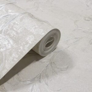 Papel de Parede Vinilico Off White e Branco PDF1241