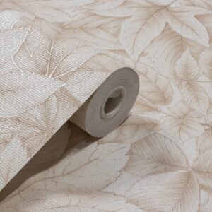 Papel de Parede Vinilico Floral Marrom PDF1307