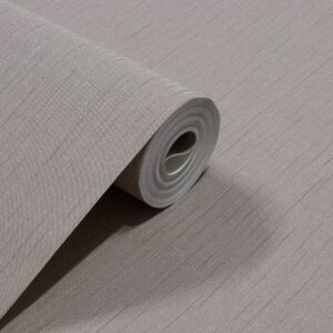 Papel de Parede Vinílico Linho Cinza Claro c/ Brilho PDI9606