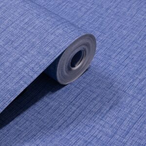 Papel de Parede Vinilico Linho Azul Vibrante PDL0408